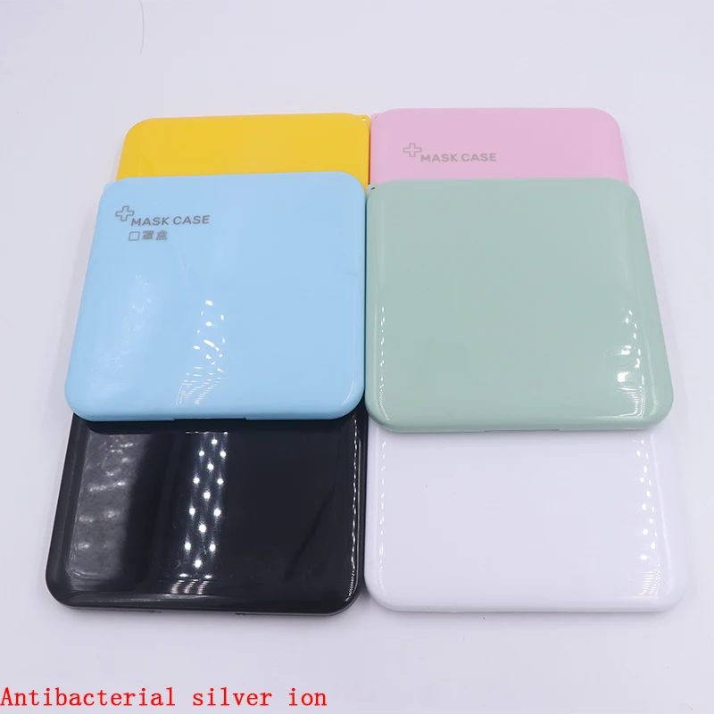 

Disposable portable antibacterial mask case square face mask case holder