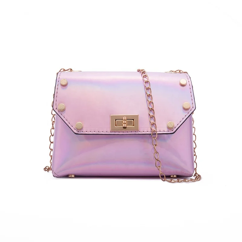 

2020 Fashion Mini Lady Shoulder Bag Chain Crossbody Small Square Bag Jelly Bag, Blue,pink,red,li-pink,black