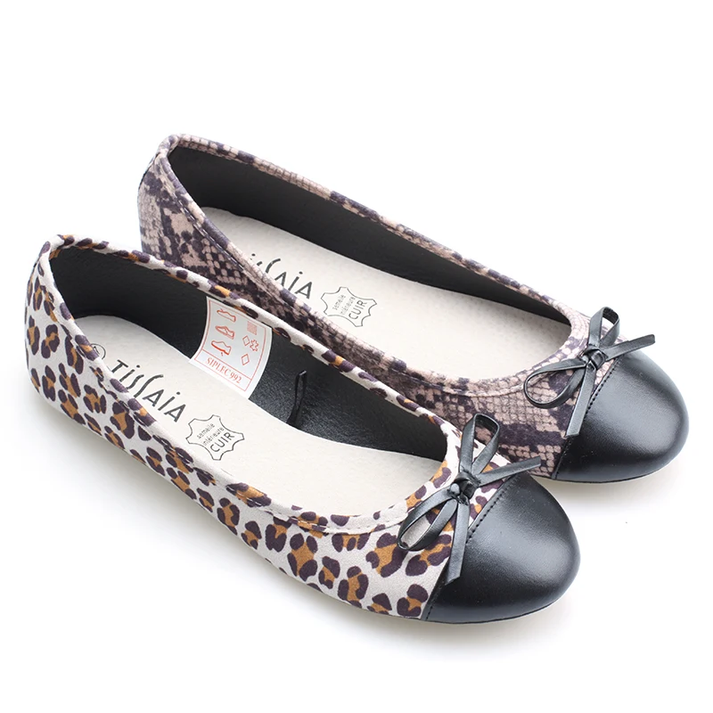 

The women causal basic popular bestseller leopard pu upper with bow leather insole soft flat shoes, Leopard/snake