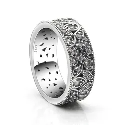 Silver 925 Women Jewelry Ring Ladybug with Twisted