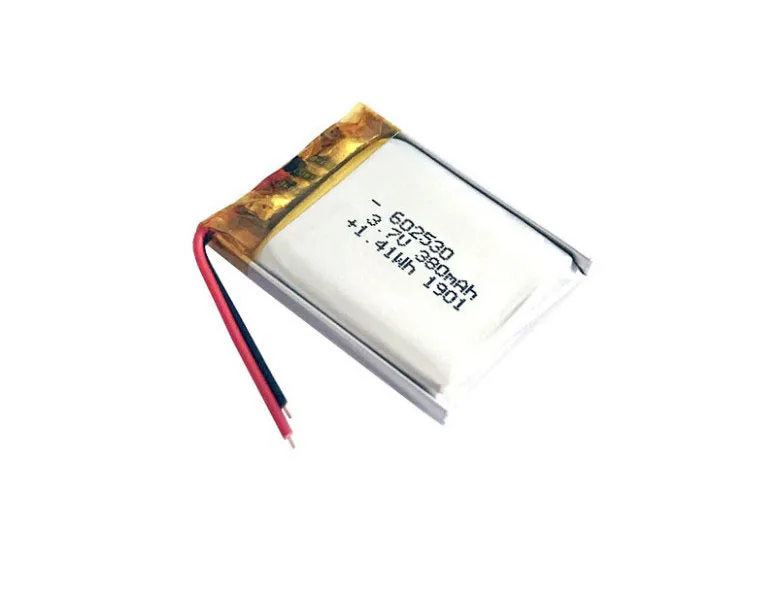 Small Size Lithium Ion Polymer Great Power 3.7v 602530 380mah Battery ...