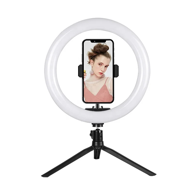 

26cm10 inch Adjustable Light Live Video Photography Makeup Selfie Portrait Beauty Led Ring Light