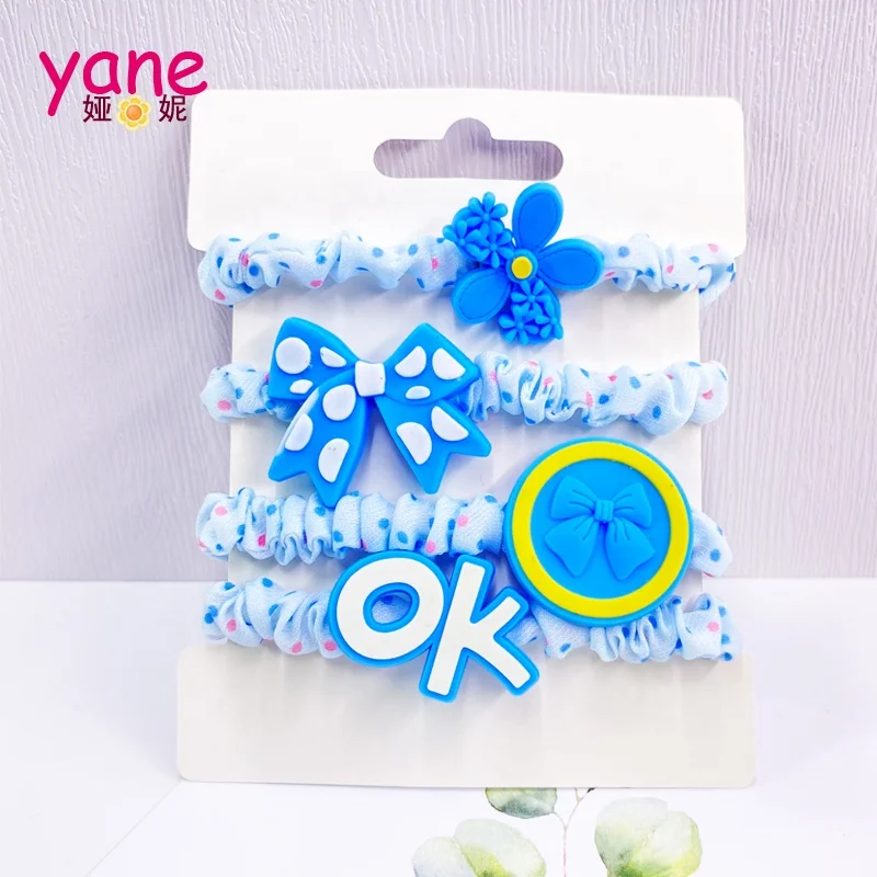 

Korean children scrunchies girl high elastic rubber band cute hair accessories girl cartoon scrunchies