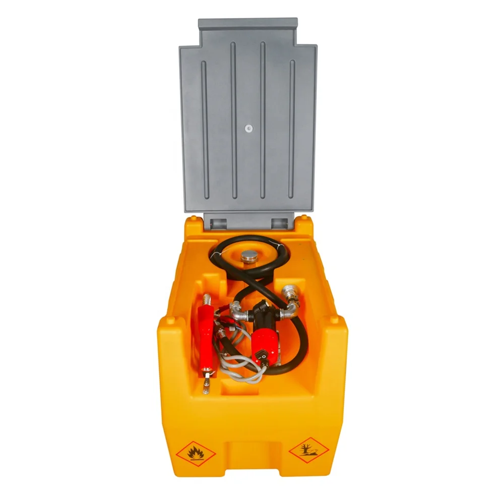 Truck Car Electric 240l Portable Fuel Tank Unit With Pump Nozzle Hose