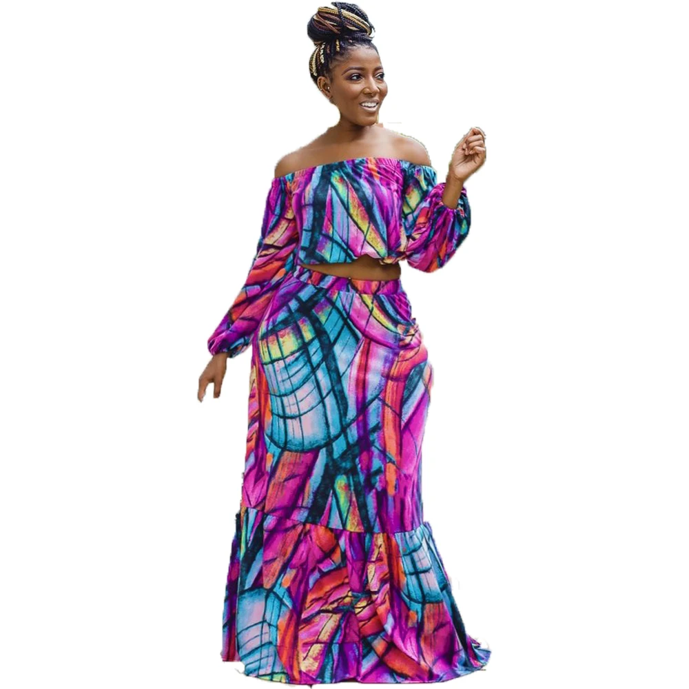 

Top selling clothing womans crop top plus size print dresses maxi women casual