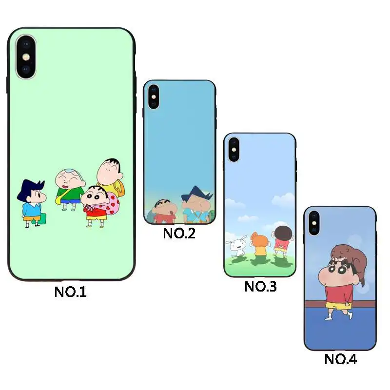 

Crayon Shinchan cell phone case printer for iphone 11, Black