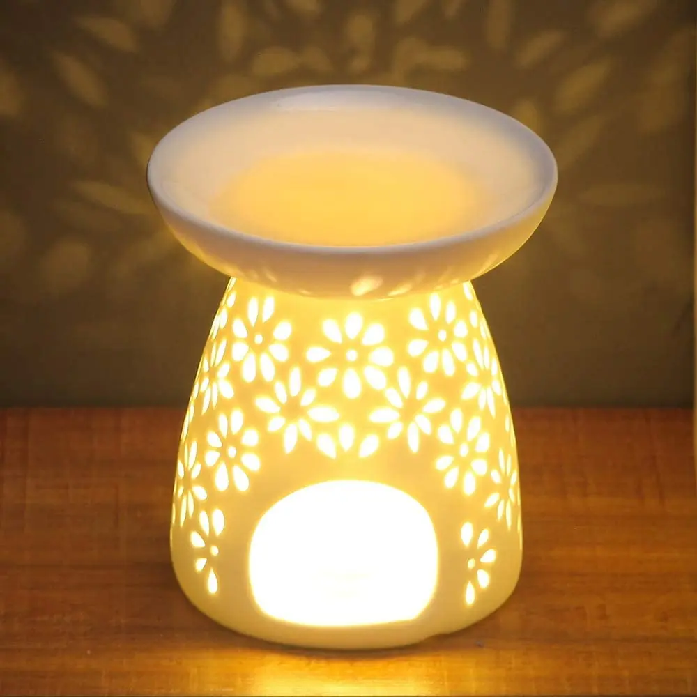 Ceramic Tealight Holder Essential Oil Burner Aromatherapy Wax Candle Warmer Diffuser Aroma Cheap