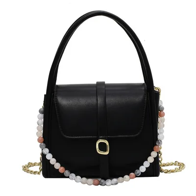 

Luxury Shoulder Bag Beading Decorate Chain Shoulder Crossbody Bag With Handle, Mix (as picture)