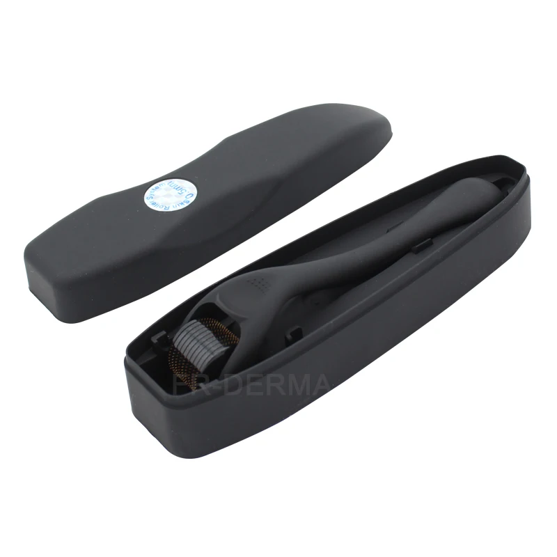 

Matte Black Derma Roller Dermaroller 0.5mm For Face Body Beard Hair Growth Titanium Dermaroller Beard Roller For Men And Women