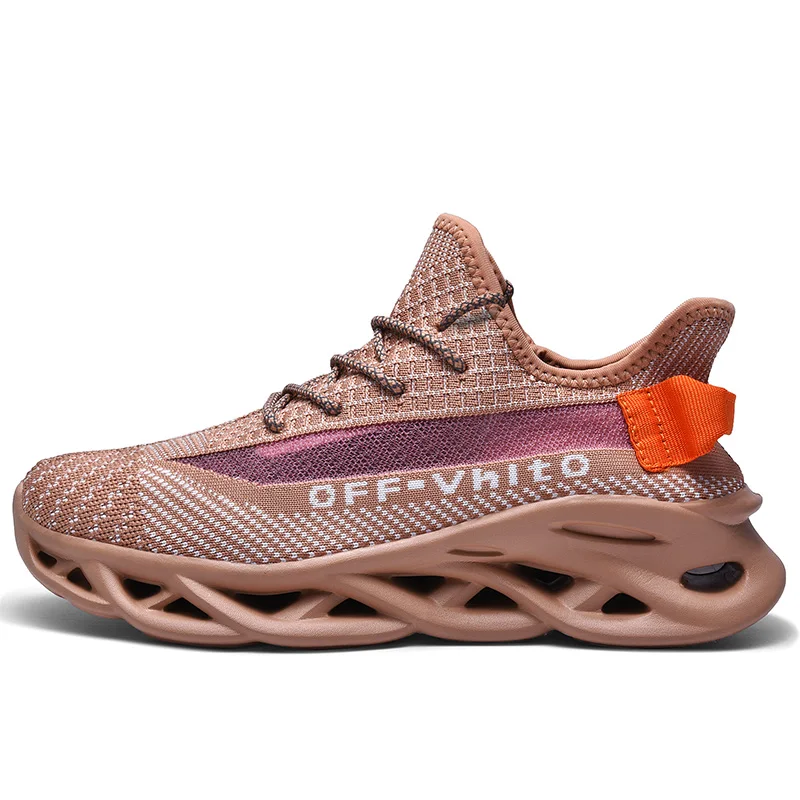 
wholesale fashion hot sale footwear Luminous lace up flyknitted sports shoes men yeezys shoes hemp sneakers 