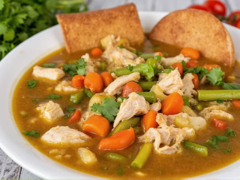 Perfect Crockpot Vegetable Soup with Chicken Recipe