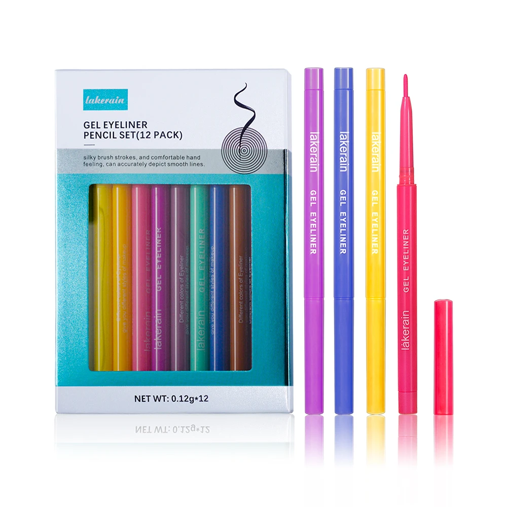 

Low MOQ lakerain Eyeliner Colorful Eyeliner Private Label Accepted Waterproof OEM Sexy Makeup Liquid Eyeliner