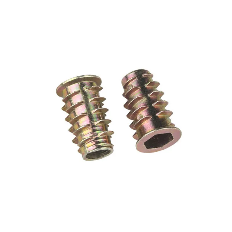 Chinese Factory Zinc Alloy Thread Screw Nut Wood Inert Die Casting Zinc Alloy Nut Dome Nut Zinc Alloy
