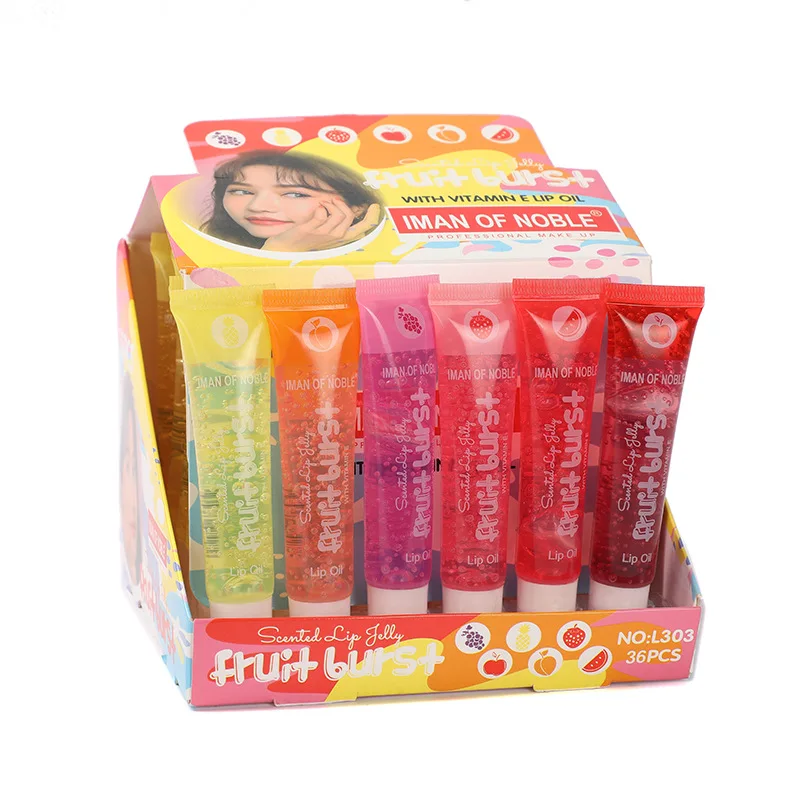 

Squeeze Tube Lip Oil Natural Formula Vitamin Clear Color Lip Gloss Base Plumper Tube Lip Gloss Oil