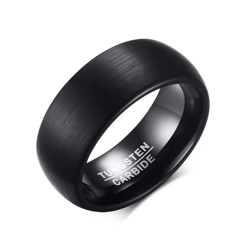 

Fashion black tungsten custom ring from men rings jewelry, Picture shows