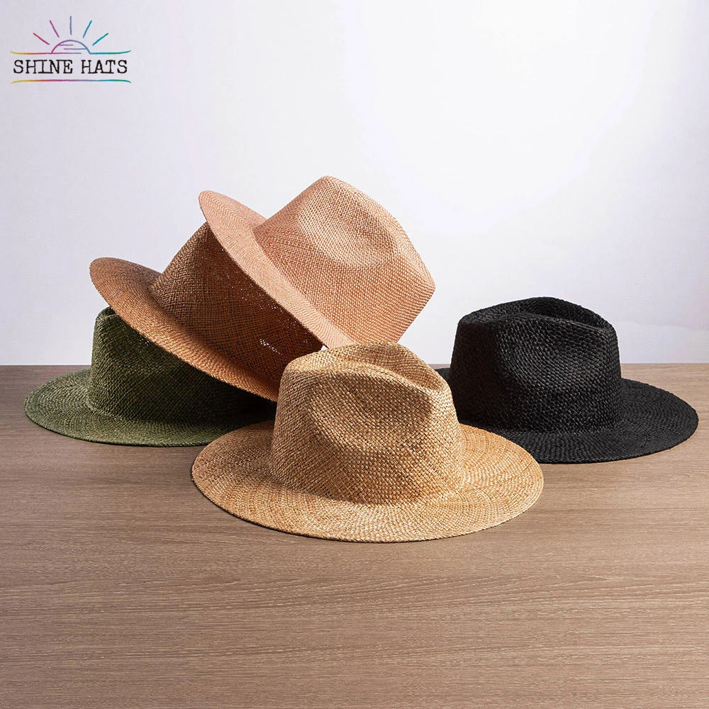 

Shinehats 2023 OEM Western Multiple Colors 100% Natural Treasure Grass Unisex Straw Hats Wholesale Designer Inspired Sombreros