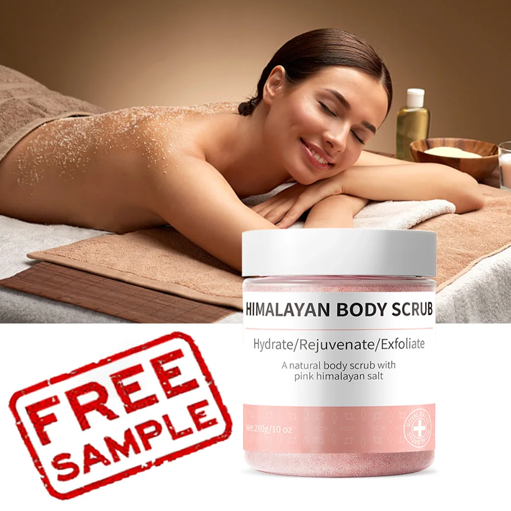 

Free Trial Private Label 100% Pure Organic Ingredient Deep Cleansing himalayan Salt Whitening Body Scrub