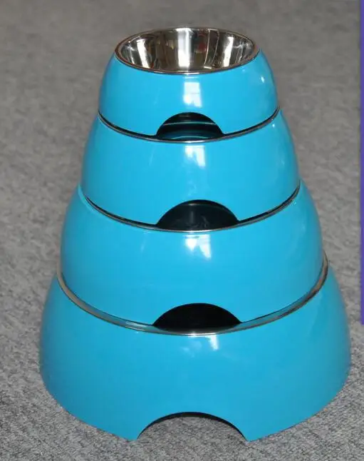 

High Quality Dog Pet Stainless Steel Food Bowl, Green, red, purple, blue, purplish red