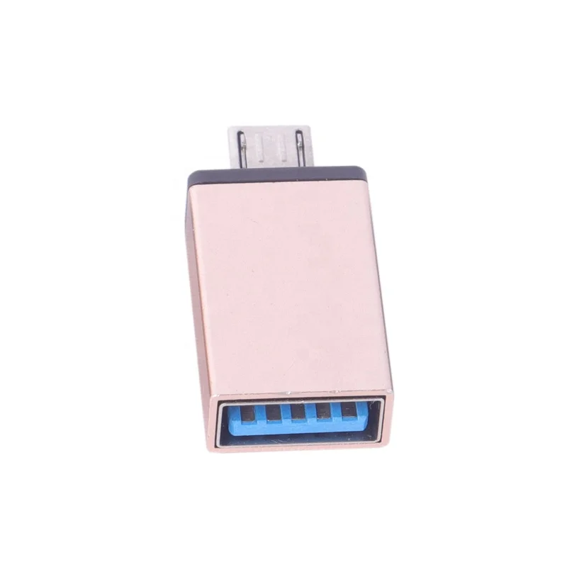 

High-speed Otg Cable Micro Male to Usb Famale Otg Adapter For Android, Gold,black,pink,blue