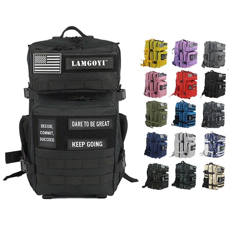 

25L 45L waterproof army 3 day assault tactical military backpack for trekking, More color you can choose