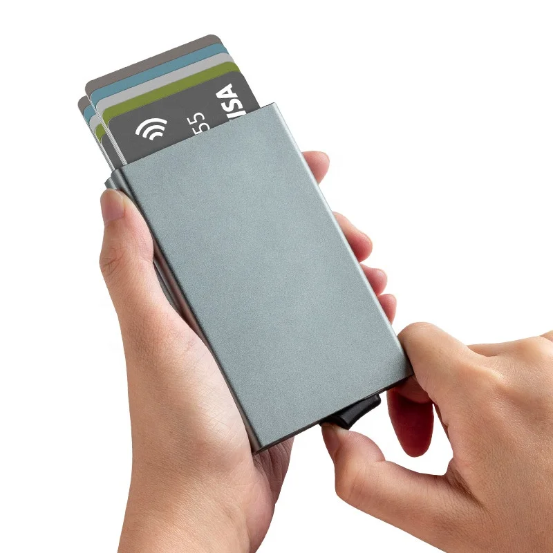 

TILONSTAR Private Label Mini Wallet Card Holder Popup Smart Slim Wallet For Men