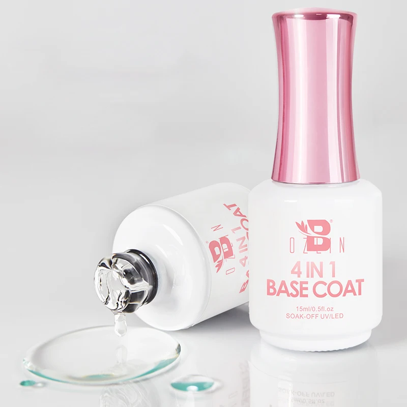 

Beauty Salon Nails Supplies Products Strong Nail Polish 4 In 1 Peel Off Gel Base Coat, Clear
