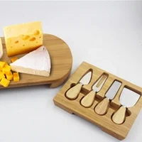 

High Quality Bamboo Wood Cheese Cutting Board Set With Factory Price