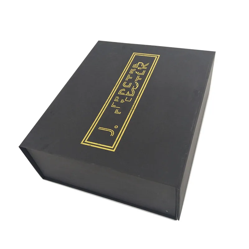 custom boot packaging black shoe gift box with magnet