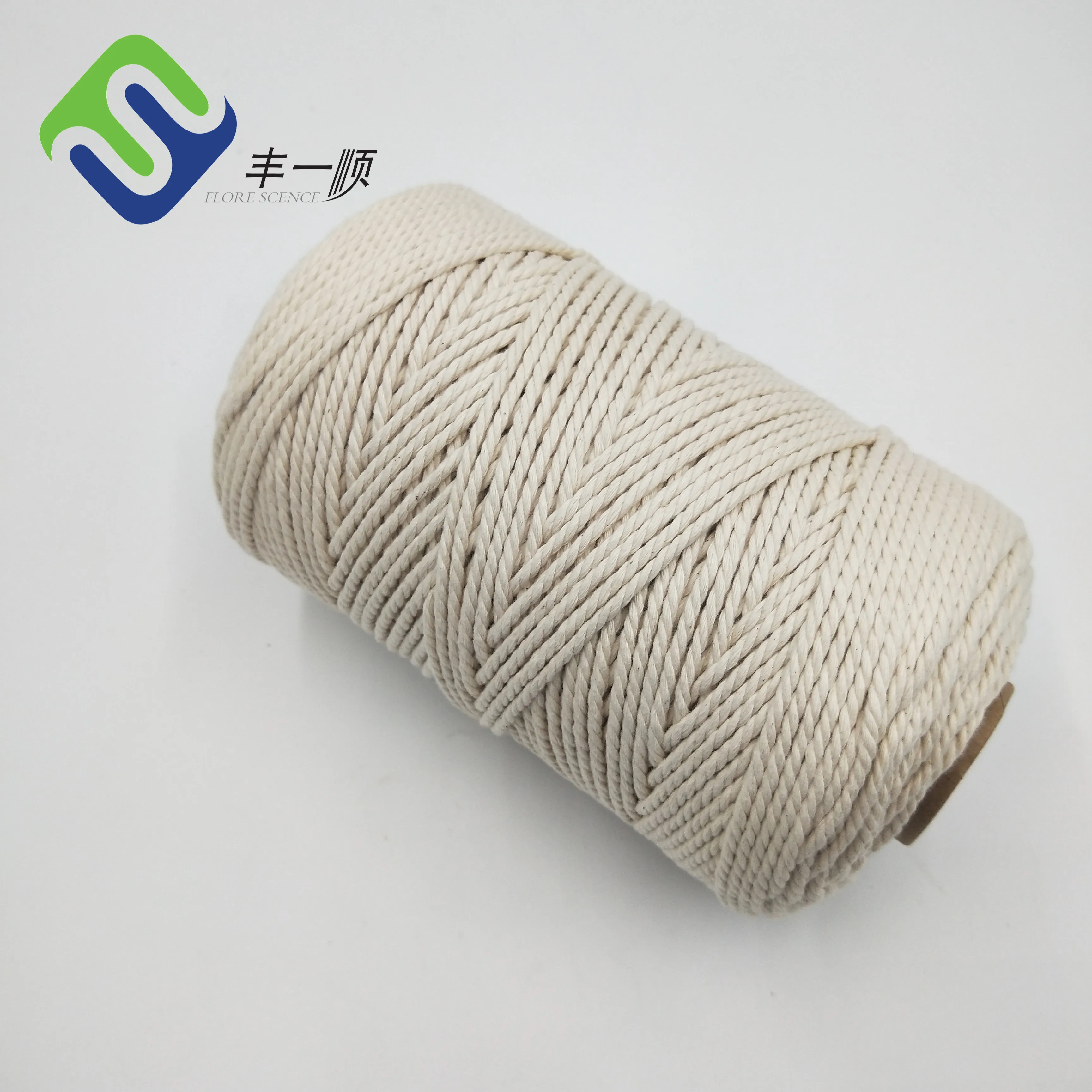 Didmeninė prekyba pakabinamomis dekoravimo virvelėmis 3 mm makramė virvelė medvilninė virvė 3 mm x 220 jardų