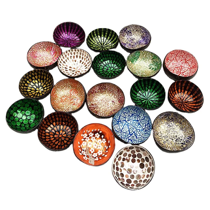 

2021 fashion wholesale Decorative coconut bowl key chain bowls