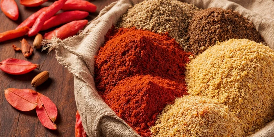 Bowl of spicy popcorn with red chili powder