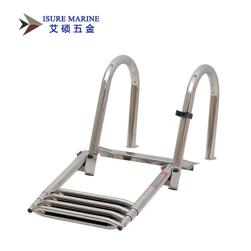 ISURE MARINE 3 Step Stainless Steel Telescoping Boat Ladder - View #2