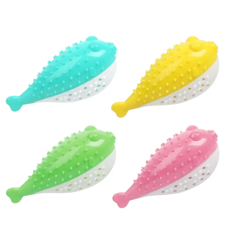 

Factory Wholesale Funny Cat Dental Toothbrush Toy Catnip Interactive Cat Molar Chew Toy With Bell, Rose/lake blue/green/yellow