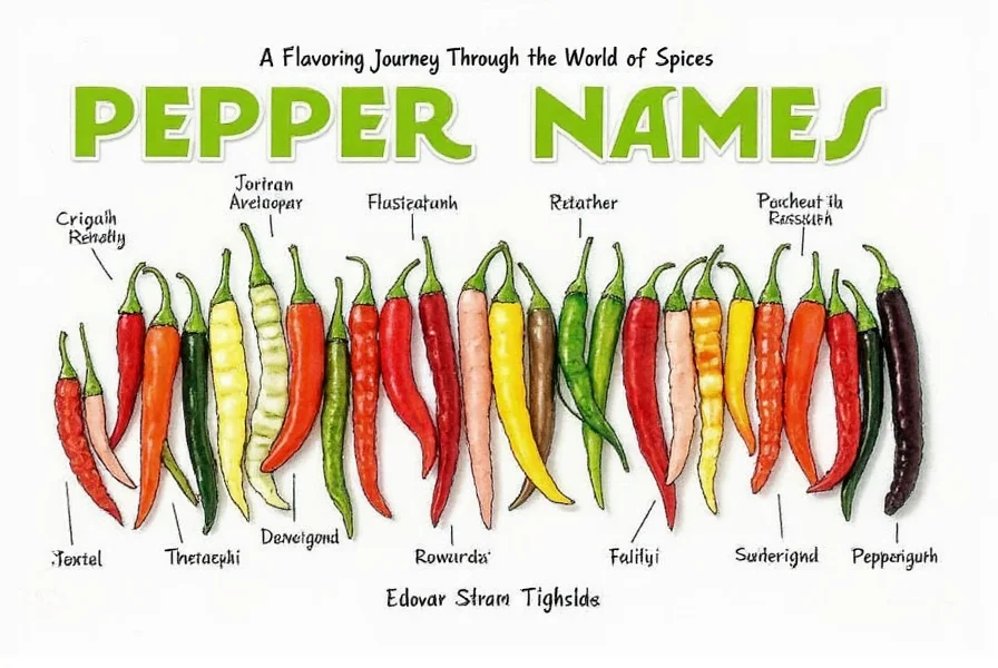 pepper names a flavorful journey through the world of spices
