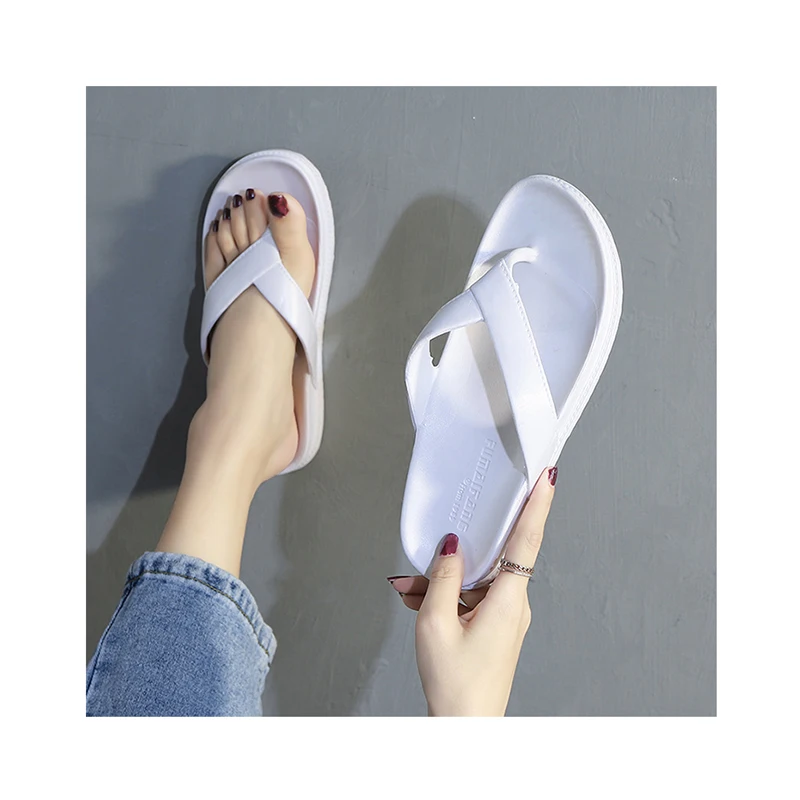 

Summer New Fashion Women Casual Clip Toe Beach Trendy Flip Flops, As picture