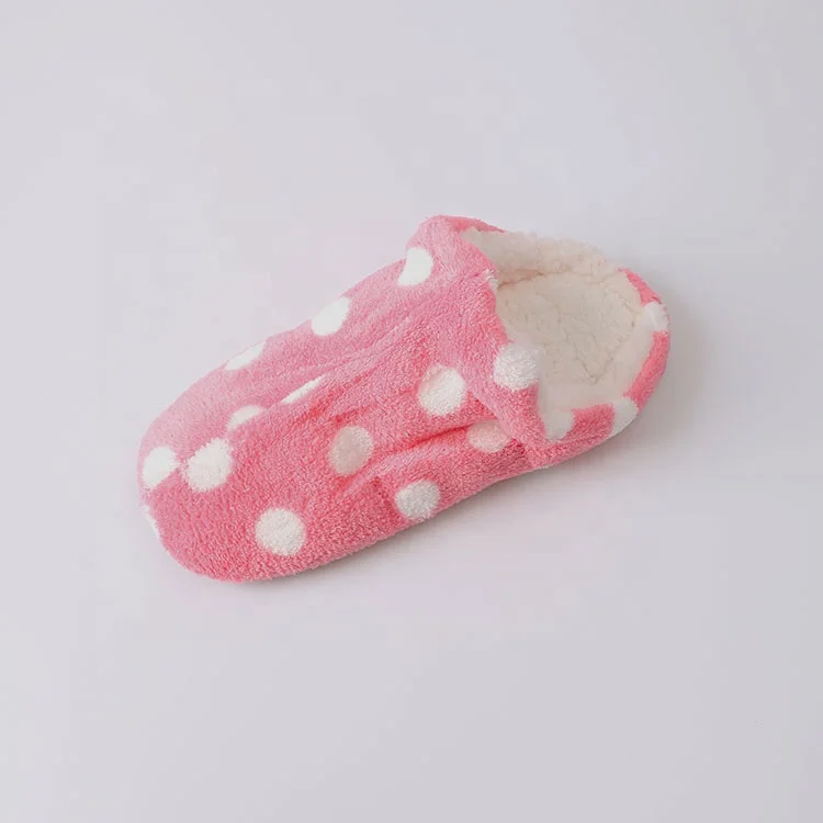 

Cute Winter Warm Plush Slippers Women Non-Slip Floor Home Furry Slippers, Red