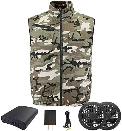 

MIDIAN Air-conditioning Suit Vest Outdoor Cooling Workwear Waistcoa Uniform Gilet UV Cut Waterproof Heat Stroke Countermeasures