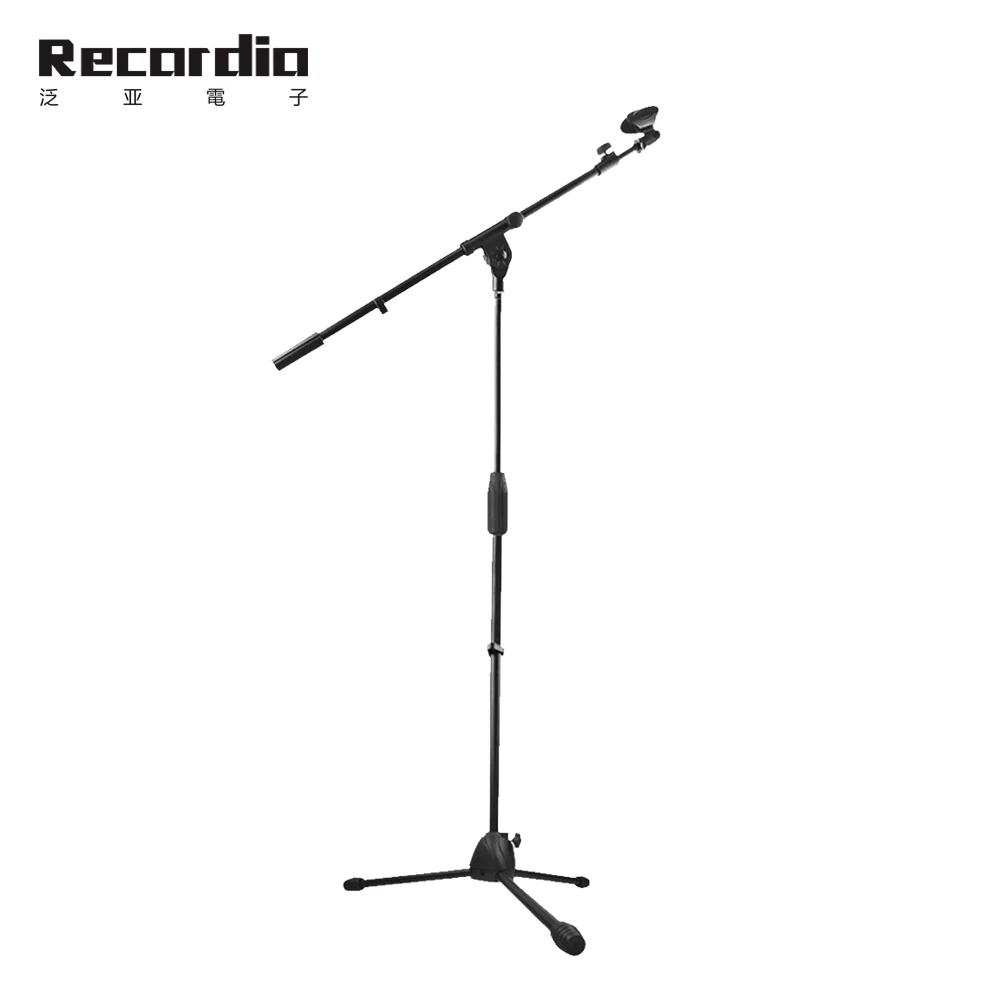 

GAZ-206 Professional Mic stand all metal mobile microphone stand with button adjustable microphone stand, Black