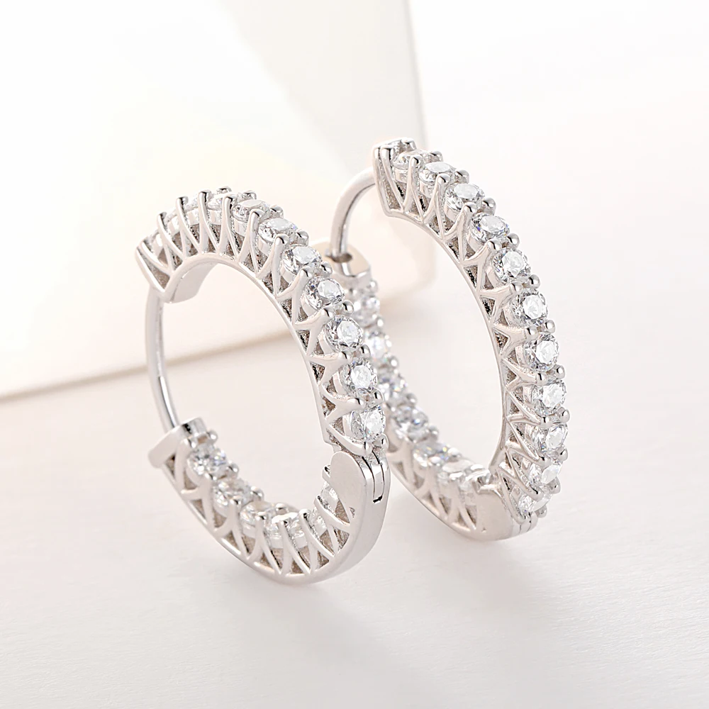 

SKA Jewelry fashion earrings customized 925 dainty sterling silver hoop earrings women gold plated earrings