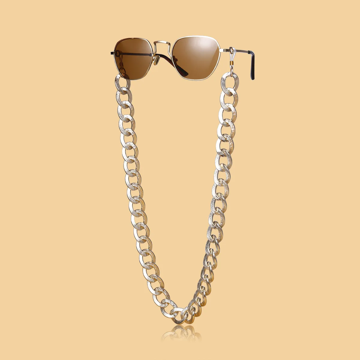 

Fashion Chic Womens Gold Silver Eyeglass Chains Sunglasses Reading Beaded Glasses Chain Eyewears Cord Holder neck strap Rope, As photo