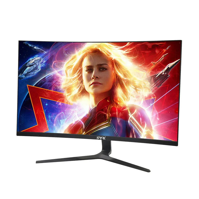 2020 Slim Fhd 24 27 28 32 Inch Led Pc Monitors Ips Panel 144hz Curved