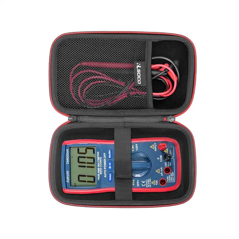 

Hard Case for Digital Multimeter Protective Storage Bag, Digital Multimeter TRMS 6000 Carrying Storage Bag, Black,red,or others