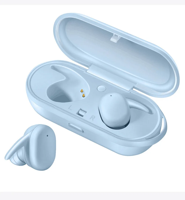 

Factory Outlet Wireless Tws Wireless Dual Earbuds Earphone5.0touch Mini Sports Rubber Oil Earphone, Picture shows