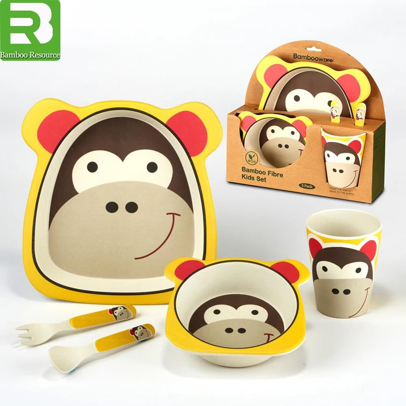 
Wholesale fashion kids dinner set custom print melamine plates 