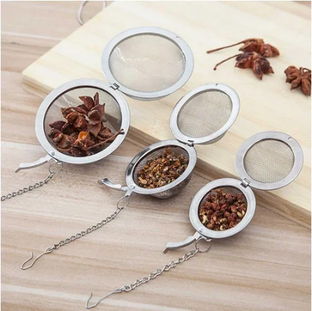 

Wholesale 4.5cm,5cm,7cm,9 cm 304 stainless steel tea infuser ball for soup filter cooking tools