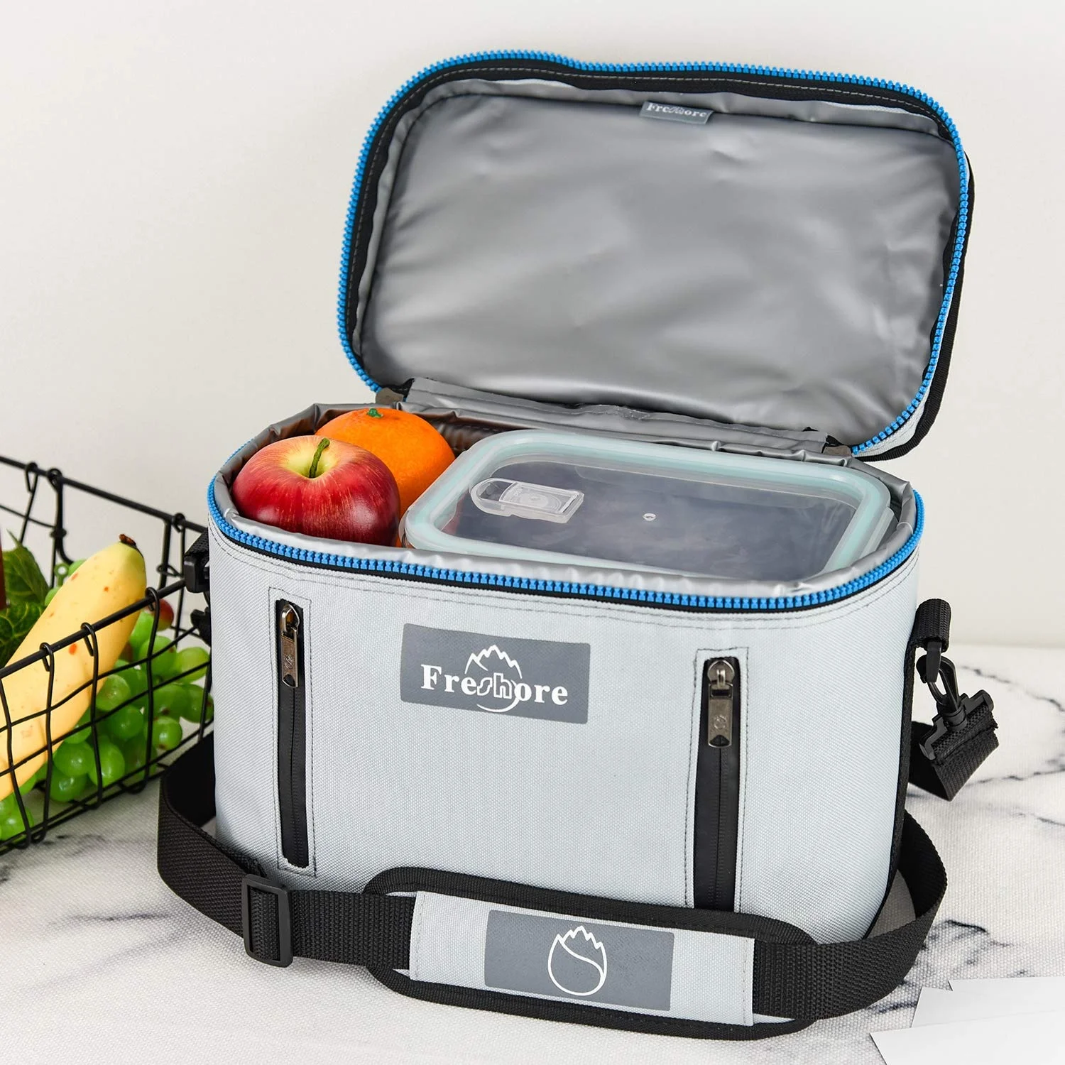 

10L Collapsible Lunch Cooler Bag With Handles Perfect For Camping, Picnics, Can be customized