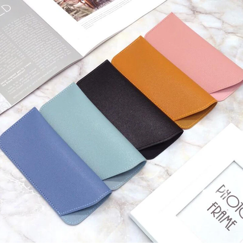

2021 Eyeglass Soft Pu Leather Pouch/sunglasses Bag Sun Glasses Case soft pu pouch