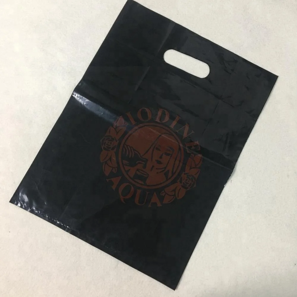 

Promotional Gift Cheap Die Cut 20*30 cm shopping plastic bag printed your own logo