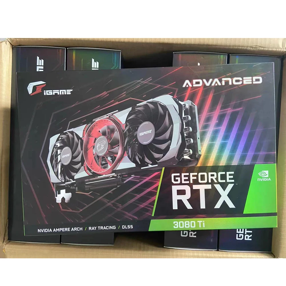 

Rumax Colorful iGame RTX 3080 Ti Advanced OC Overclocking computer gaming graphics card 3080 support rtx 3080ti 12gb