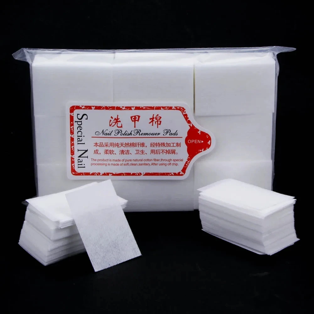 550Pcs Gel Nail Polish Remover Lint Free Nail Wipes Cotton Pad for Soak Off UV Gel Polish Clean Acrylic Nails Remover